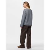 PIECES PIECES dam topp PCSADIE Blouse Cashmere Blue Hot Fudge