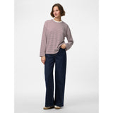 PIECES PIECES dam topp PCSADIE Blouse Cloud Dancer TAWNY PORT