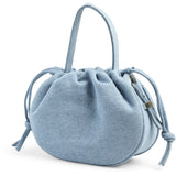 PIECES PIECES dam väska PCBALLOON Bag Light Blue Denim Silver