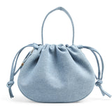 PIECES PIECES dam väska PCBALLOON Bag Light Blue Denim Silver