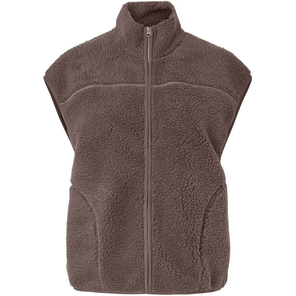 PIECES PIECES dam väst PCSADIA Vest Coffee Quartz