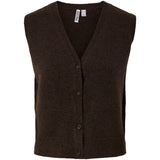 PIECES PIECES dam väst PCSALLY Vest Hot Fudge Melange