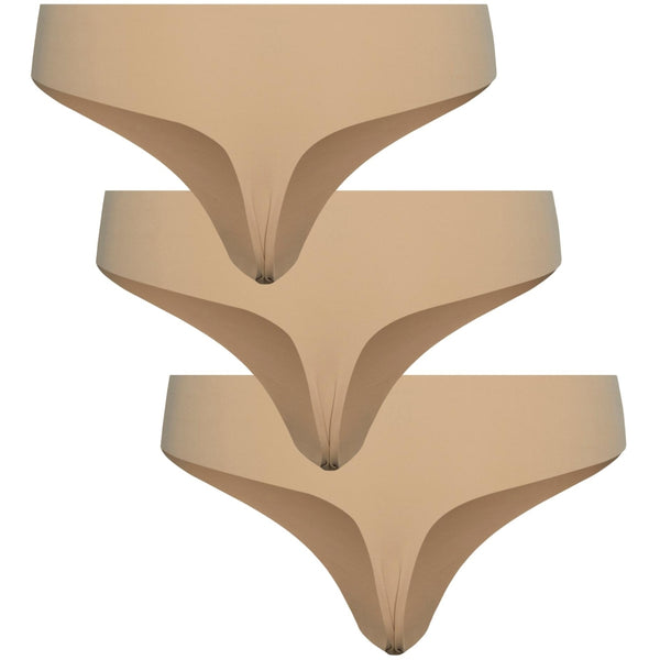 PIECES PIECES dam 3-pack thong PCNAMEE Underwear Nude