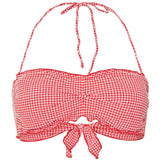 PIECES PIECES dam bikini PCKIA Swimwear Lychee Pattern SNOW WHITE CHECK