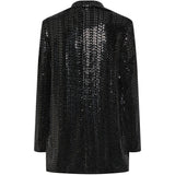 PIECES PIECES dam kavaj PCSIDDY Restudsalg Black Silver sequins