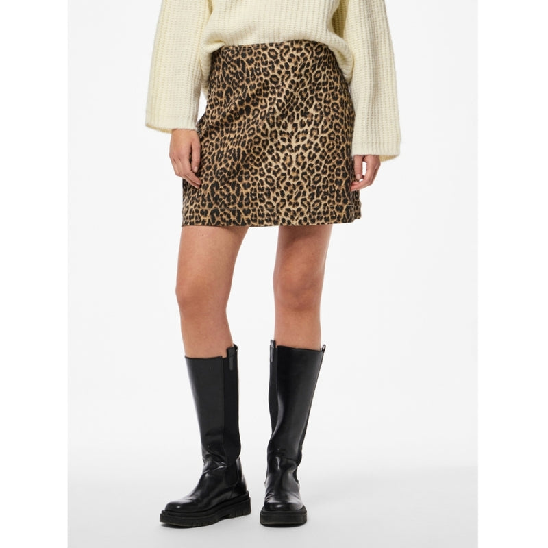 PIECES PIECES dam kjol PCSALUME Skirt White Pepper