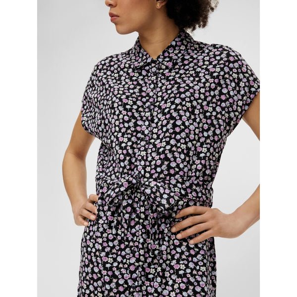 PIECES PIECES dam klänning PCNYA Dress Black Flowers