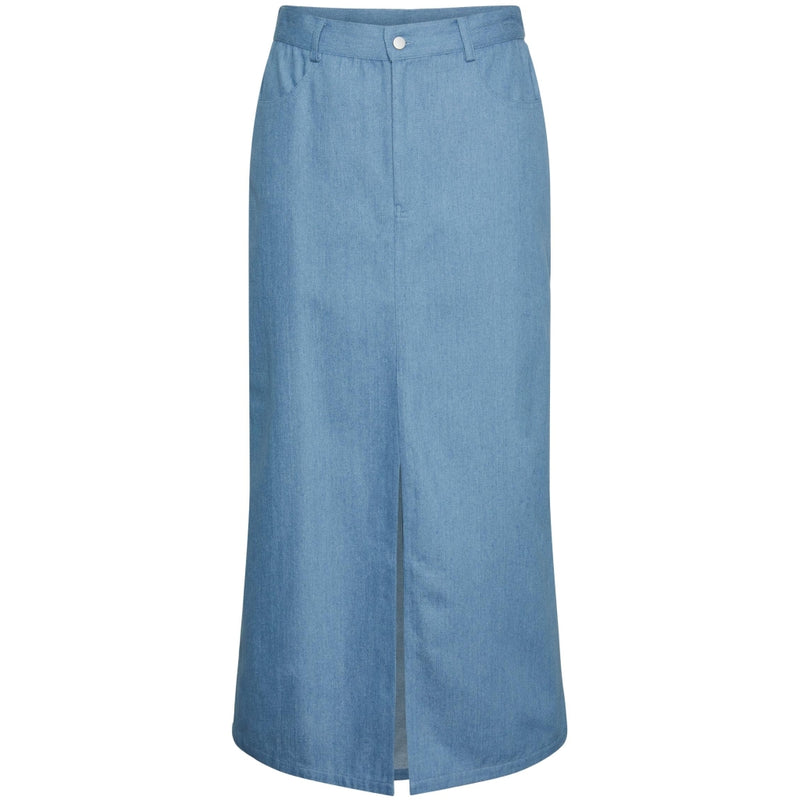 PIECES PIECES dam kjol PCASTA Skirt Light Blue Denim