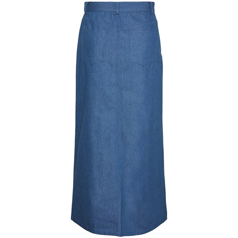 PIECES PIECES dam kjol PCASTA Skirt Medium blue denim