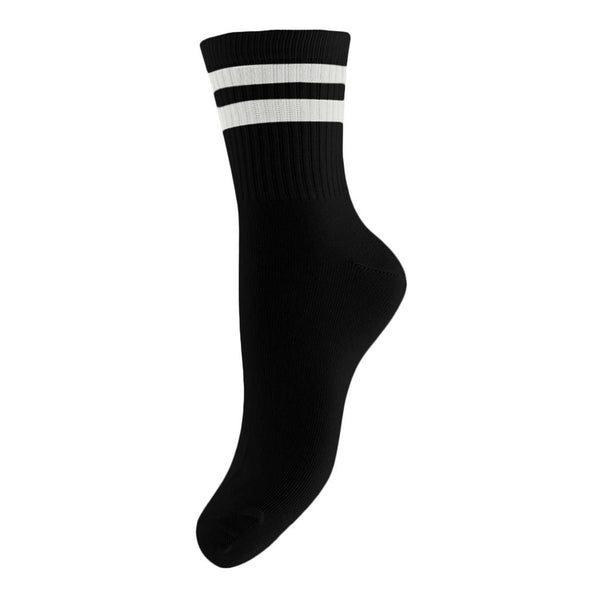PIECES PIECES dam strumpor PCCALLY Socks Black Bright White