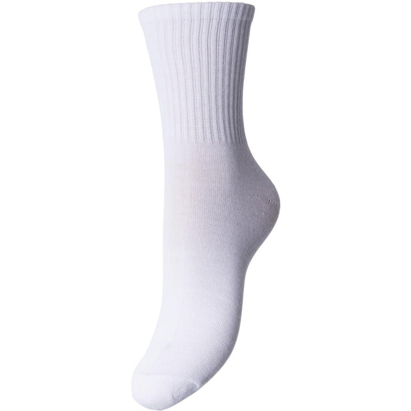 PIECES PIECES dam strumpor PCCALLY Socks Bright White