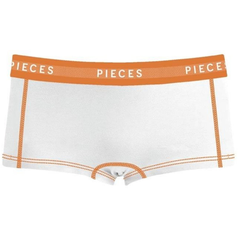 PIECES PIECES dam underbyxor PCLOGO Underwear Bright White