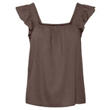 PIECES PIECES dam top PCPIA Top Coffee Quartz
