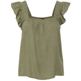 PIECES PIECES dam top PCPIA Top Deep Lichen Green