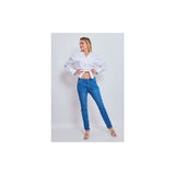 Place du Jour PLACE DU JOUR Dam byxor 90109 Jeans Blue