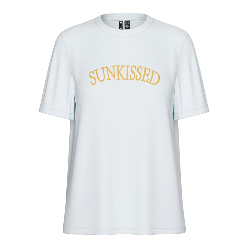 PIECES Pieces Dam T-shirt PCTAYA T-shirt Bright white sunkissed