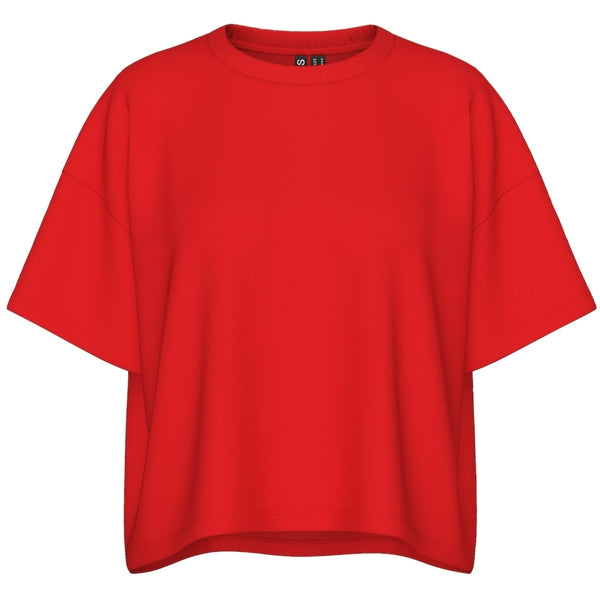 PIECES Pieces dam T-shirt PCCHILLI SUMMER Restudsalg Poppy Red