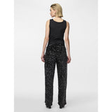 PIECES Pieces dam byxor PCKAM Pant Black Black sequins