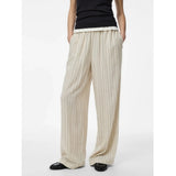 PIECES Pieces dam byxor PCPIA Pant Birch Stripes black