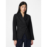 PIECES Pieces dam kavaj PCFALKA Blazer Black White Pinstripe