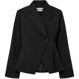 PIECES Pieces dam kavaj PCFALKA Blazer Black White Pinstripe