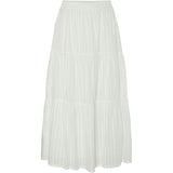 PIECES Pieces dam kjol PCFIONA Skirt Cloud Dancer