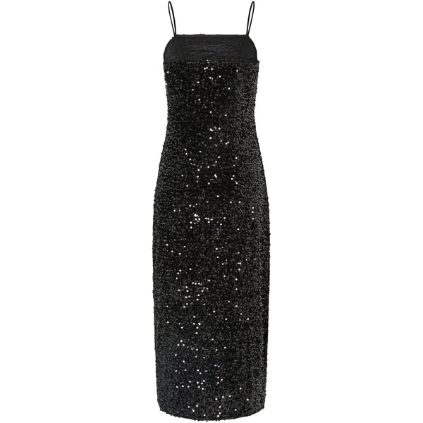 PIECES Pieces dam klänning PCKAM Dress Black Black sequins