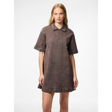 PIECES Pieces dam klänning PCSELMA Dress Hot Fudge