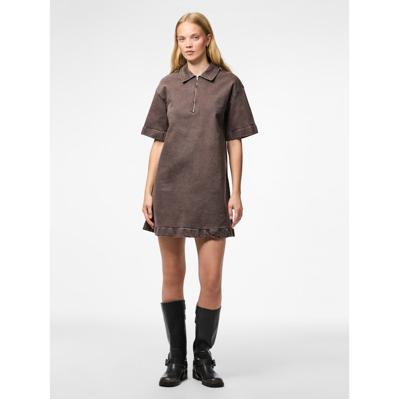 PIECES Pieces dam klänning PCSELMA Dress Hot Fudge