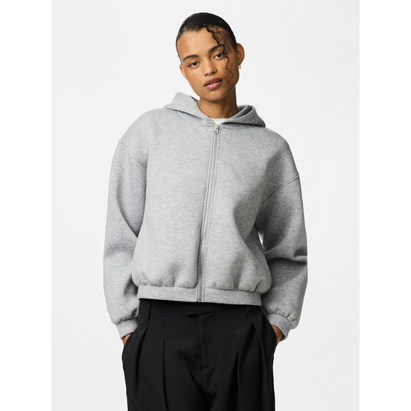 PIECES Pieces dam kofta PCBUCUBA Cardigan Light Grey Melange