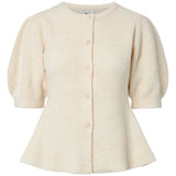 PIECES Pieces dam kofta PCSILLY Cardigan Birch Melange