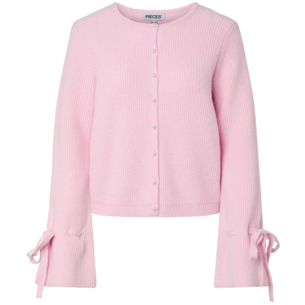 PIECES Pieces dam stickad kofta PCRIKKE Knit Pink Tulle