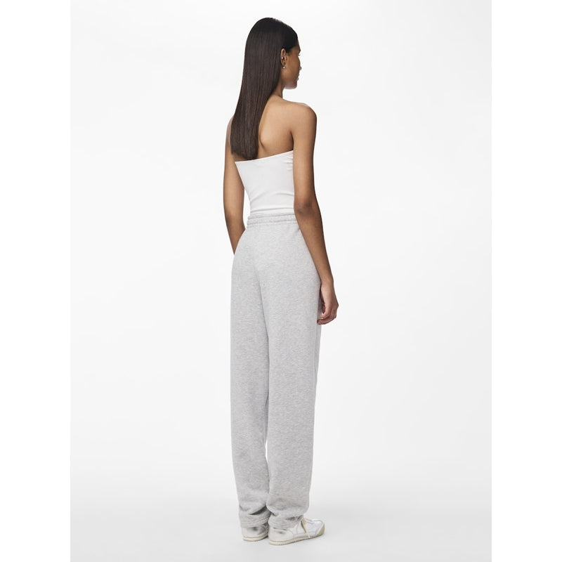 PIECES Pieces dam sweatbyxor PCCHILLI Sweatpant Light Grey Melange
