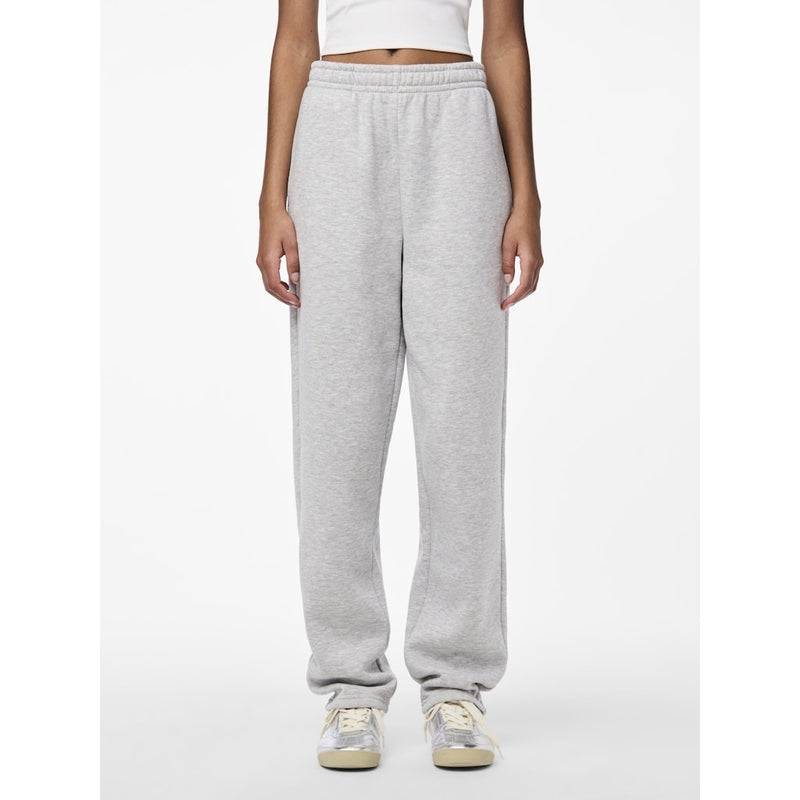 PIECES Pieces dam sweatbyxor PCCHILLI Sweatpant Light Grey Melange