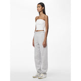 PIECES Pieces dam sweatbyxor PCCHILLI Sweatpant Light Grey Melange