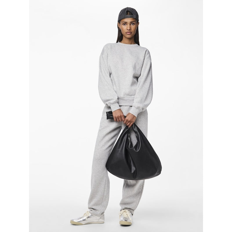 PIECES Pieces dam sweatbyxor PCCHILLI Sweatpant Light Grey Melange