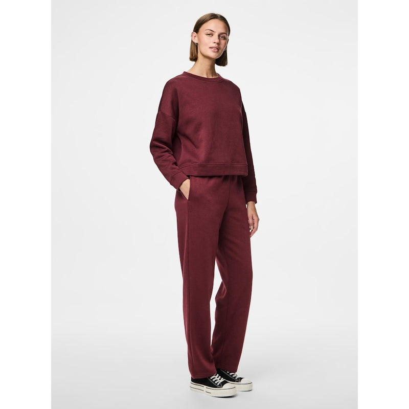 PIECES Pieces dam sweatbyxor PCCHILLI Sweatpant Tawny Port