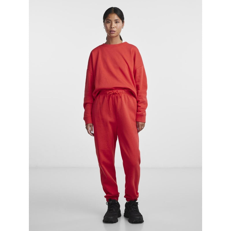 PIECES Pieces dam sweatpants PCCHILLI Sweatpant Poppy Red