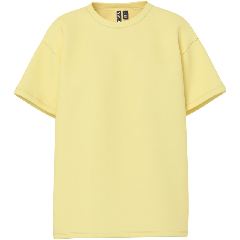 PIECES Pieces dam t-shirt PCSKYLAR T-shirt pale banana