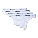 PIECES Pieces dam thong PCLOGO Underwear Bright White
