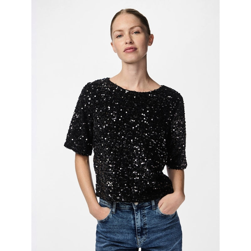 PIECES Pieces dam top PCKAM Top Black Black sequins