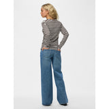 PIECES Pieces dam top PCRUKA Blouse Hot Fudge CLOUD DANCER