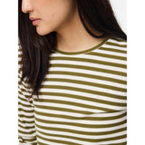 PIECES Pieces dam top PCRUKA Blouse Sphagnum CLOUD DANCER