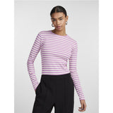 PIECES Pieces dam top PCRUKA Top Pastel Lavender Stripes CLOUD DANCER