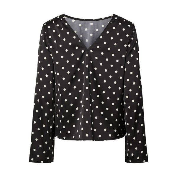 PIECES Pieces damblus PCJYTTA Blouse Black White Dots
