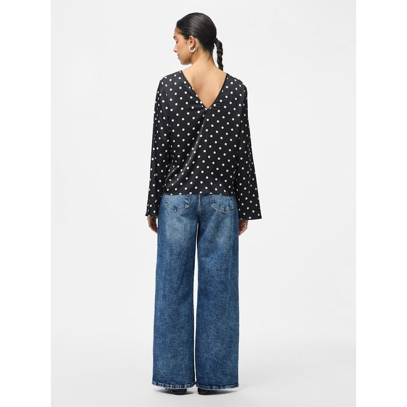 PIECES Pieces damblus PCJYTTA Blouse Black White Dots