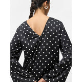 PIECES Pieces damblus PCJYTTA Blouse Black White Dots