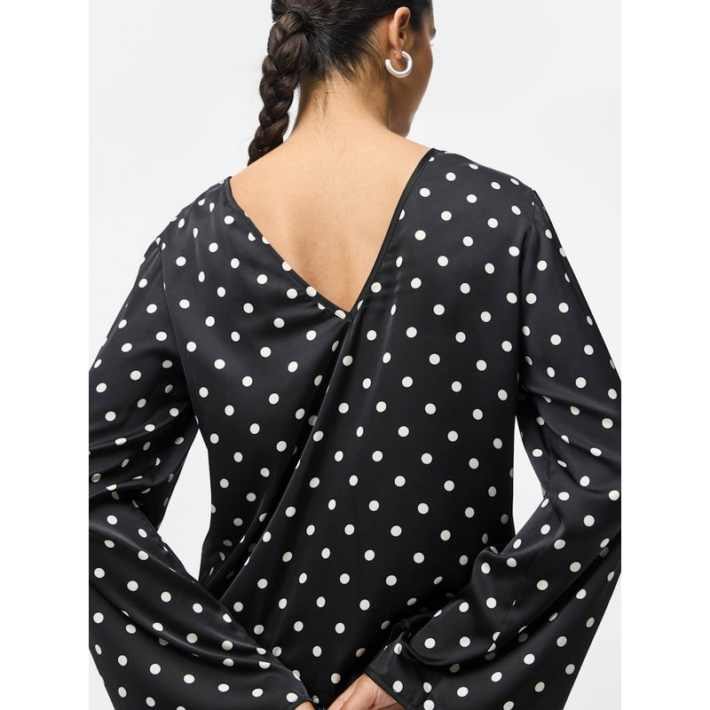 PIECES Pieces damblus PCJYTTA Blouse Black White Dots