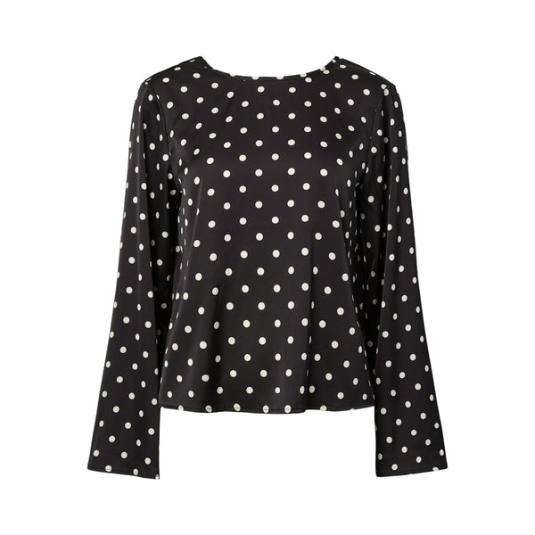 PIECES Pieces damblus PCJYTTA Blouse Black White Dots