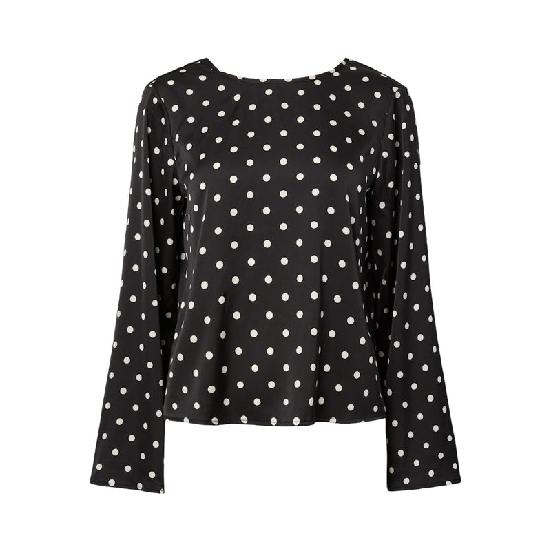PIECES Pieces damblus PCJYTTA Blouse Black White Dots
